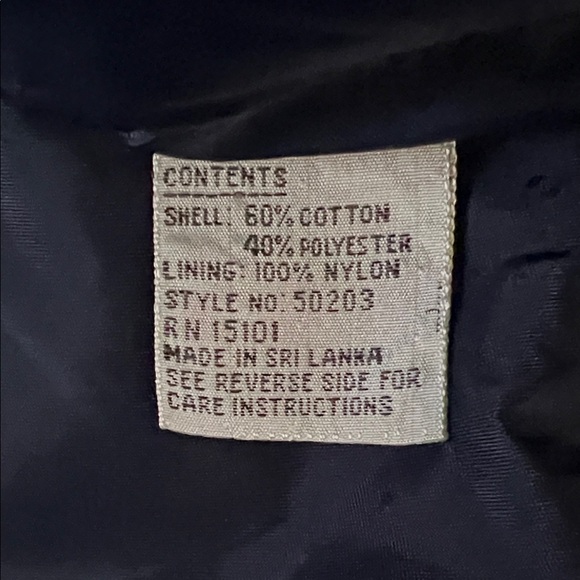 Vintage Current Air Navy Blue with White Accents Bomber Jacket Windbreaker in S - Picture 13 of 14